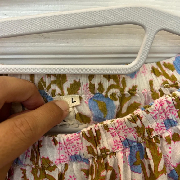 SZ BLOCKPRINTS  Tracy Cotton Top - Camel Essa sz L - Picture 5 of 7